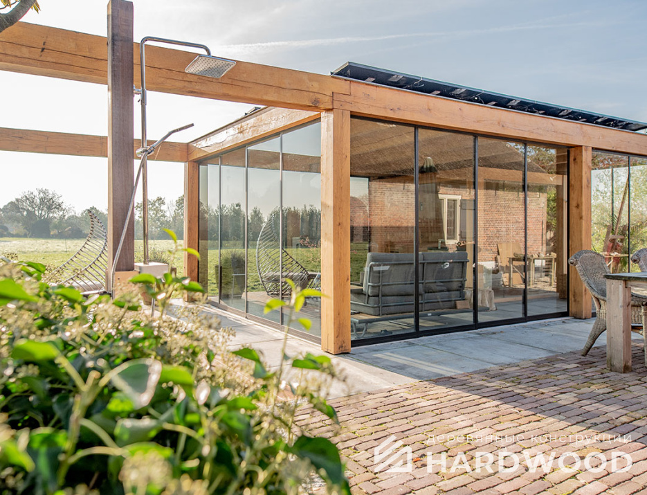 Стеклянная беседка для дачи №28 - фото 1501