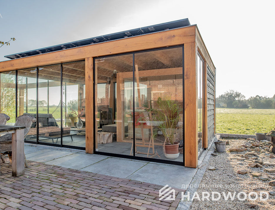 Стеклянная беседка для дачи №28 - фото 1497