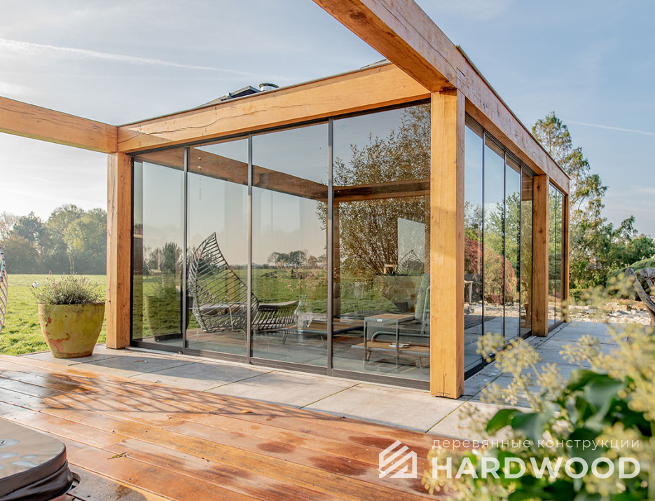 Стеклянная беседка для дачи №28 - фото 1503
