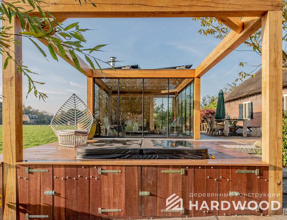 Стеклянная беседка для дачи №28 - фото 1506