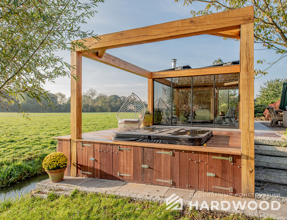 Стеклянная беседка для дачи №28 - фото 1505