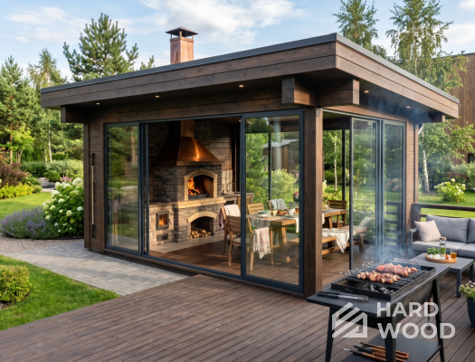 Беседка с мангальной зоной №102 - фото 2306